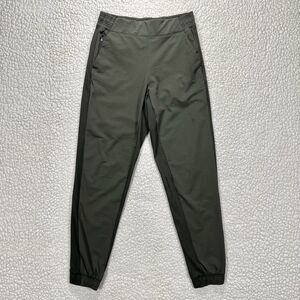 Athleta Textured Brooklyn Jogger Women’s 2 Pants Dark Olive Green Athliesure Gym